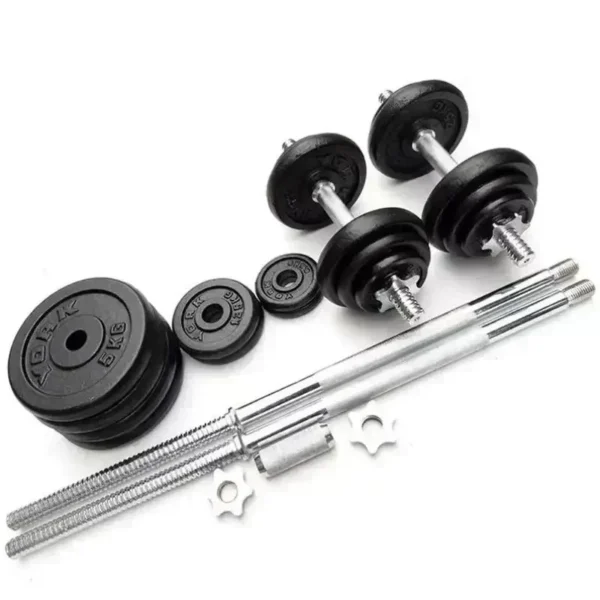 10kg Painted Dumbbell Set, Adjustable to Barbell, for Home Weightlifting - AliExpress - Image 6