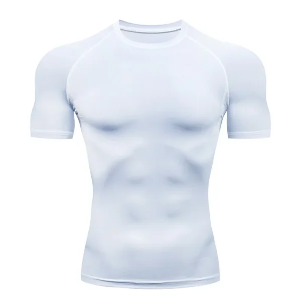 Men's Compression Running T-Shirt – Quick-Dry Gym Sportswear – AliExpress 201768104 - Image 3